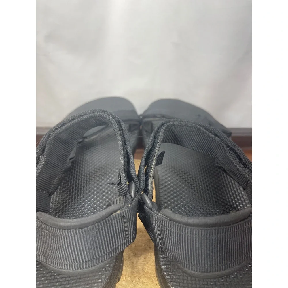 Teva Men's Size 9 1535 Black Storm Hiking Trail Sandals Black Straps